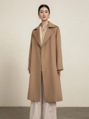 Wool Blend Double Breasted Blindseam Coat  | Womens  Coats & Jackets Clothing Coats & Jackets