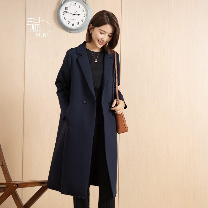 Wool Blend Double Breasted Blindseam Coat  | Womens  Coats & Jackets Clothing Chocolate