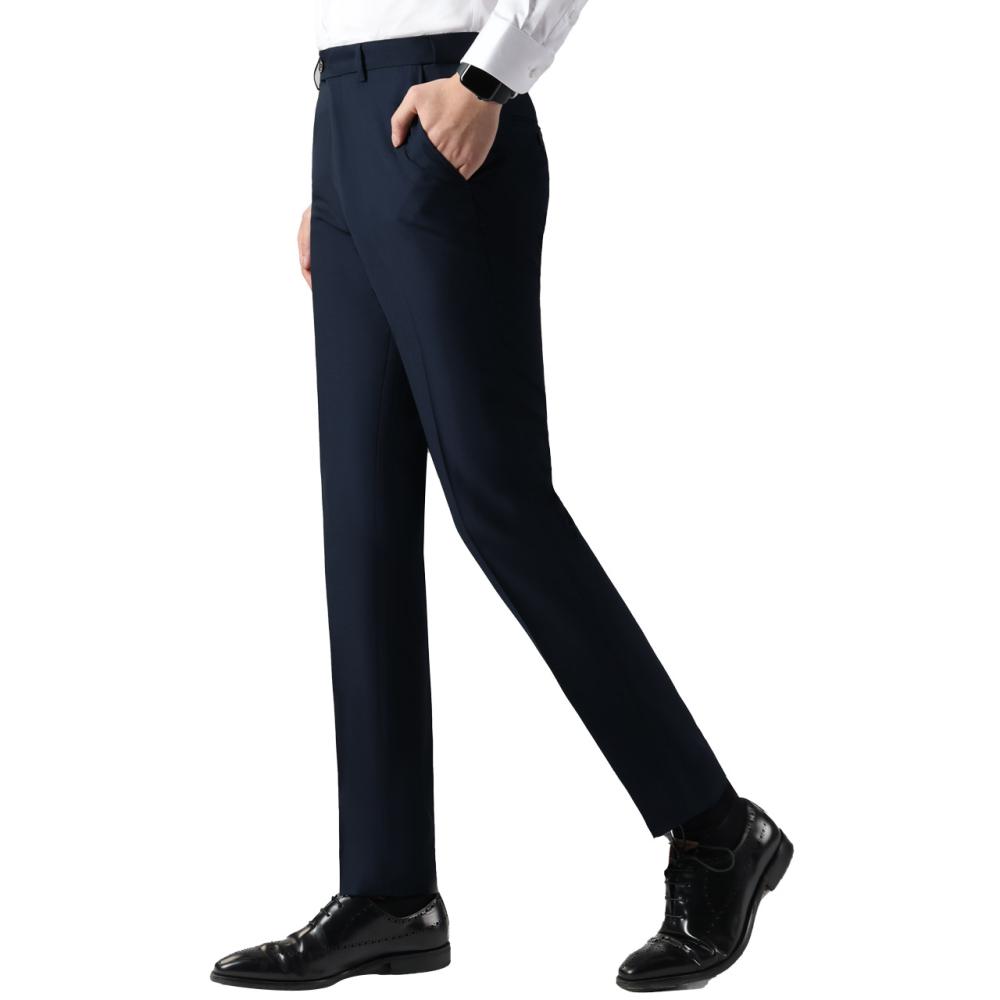 Wool Blend Tapered Suit Trousers  | Womens  Trousers Clothing Navy