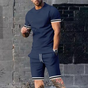 Mercerised Cotton Striped T-Shirt  | Mens  T-Shirts Clothing Mens