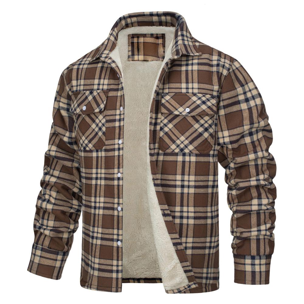 Patch-Pocket Checked Overshirt  | Mens  Shirts Clothing Brown